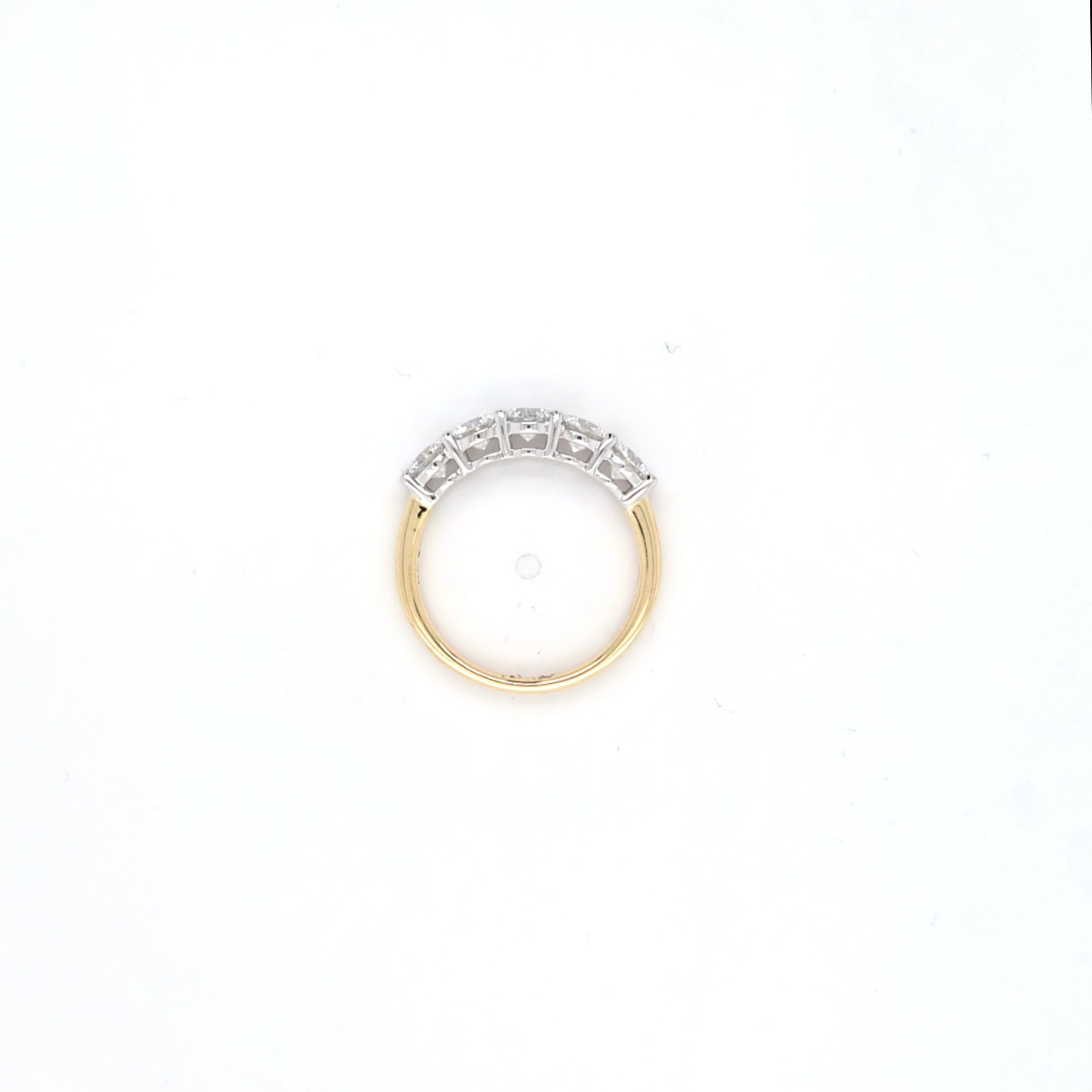 1.55ct F/VS LAB Diamond 5 Stone Ring Set In 9ct Gold
