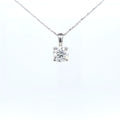 1.01ct LAB Diamond Pendant in 18ct White Gold with Chain - Montpellier Jewellers