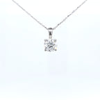 1.01ct LAB Diamond Pendant in 18ct White Gold with Chain