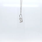 1.01ct LAB Diamond Pendant in 18ct White Gold with Chain
