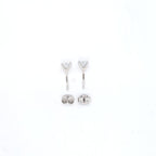 1.00ct F/VS LAB Diamond Stud Earrings Set In 9ct White Gold