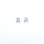 1.00ct F/VS LAB Diamond Stud Earrings Set In 9ct White Gold