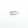 1.35ct F/VS LAB Diamond 3 Stone Ring Set In Yellow Gold