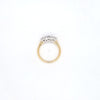 1.35ct F/VS LAB Diamond 3 Stone Ring Set In Yellow Gold