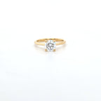 1.02ct D/VS LAB Diamond Solitaire set in Yellow Gold