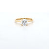 1.02ct D/VS LAB Diamond Solitaire set in Yellow Gold