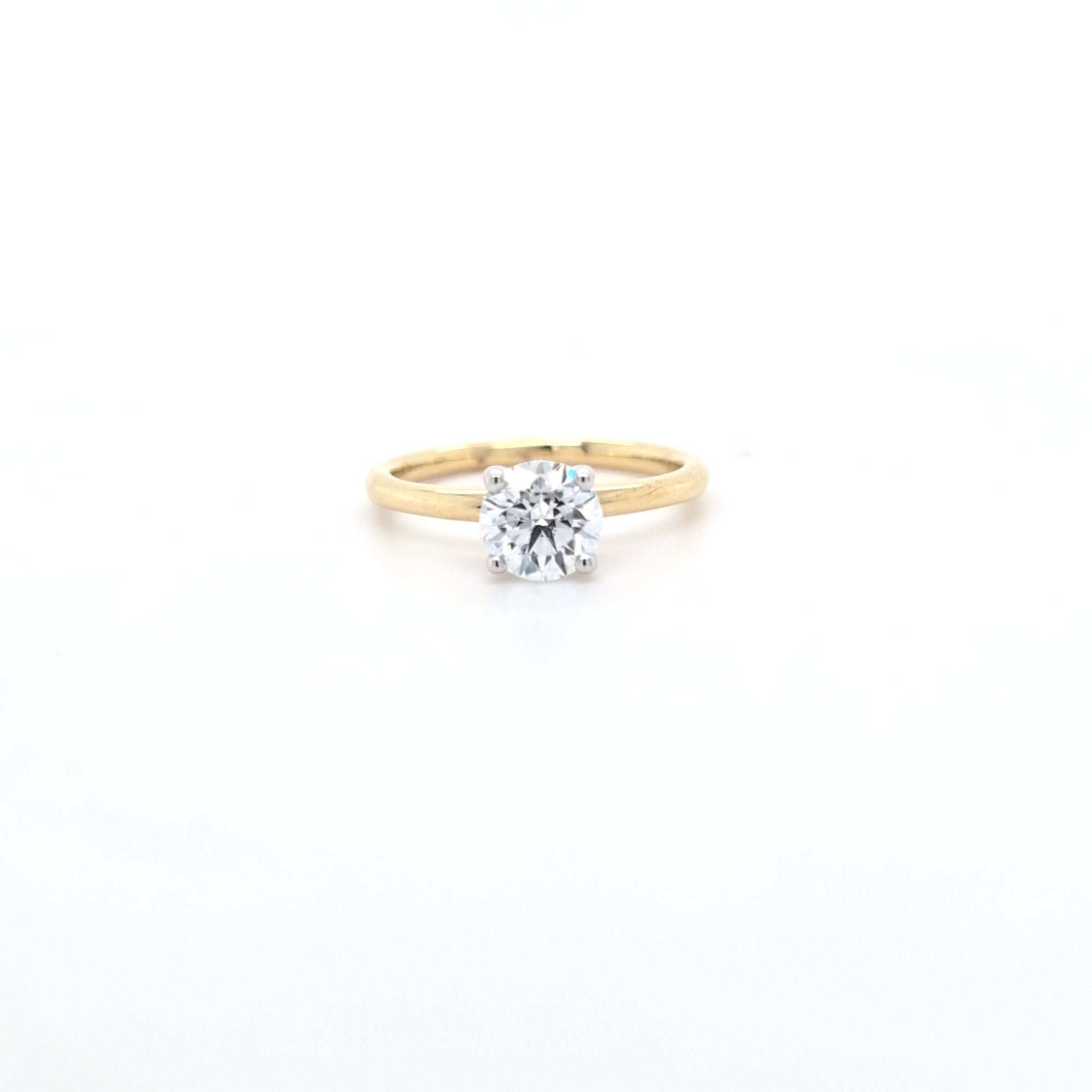 1.01ct D/VS LAB Diamond Solitaire set in Yellow Gold