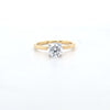 1.01ct D/VS LAB Diamond Solitaire set in Yellow Gold