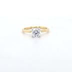 1.01ct D/VS LAB Diamond Solitaire set in Yellow Gold