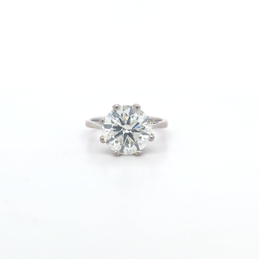 IGI 4.01ct J/SI2 Diamond Solitaire set in 18ct White Gold
