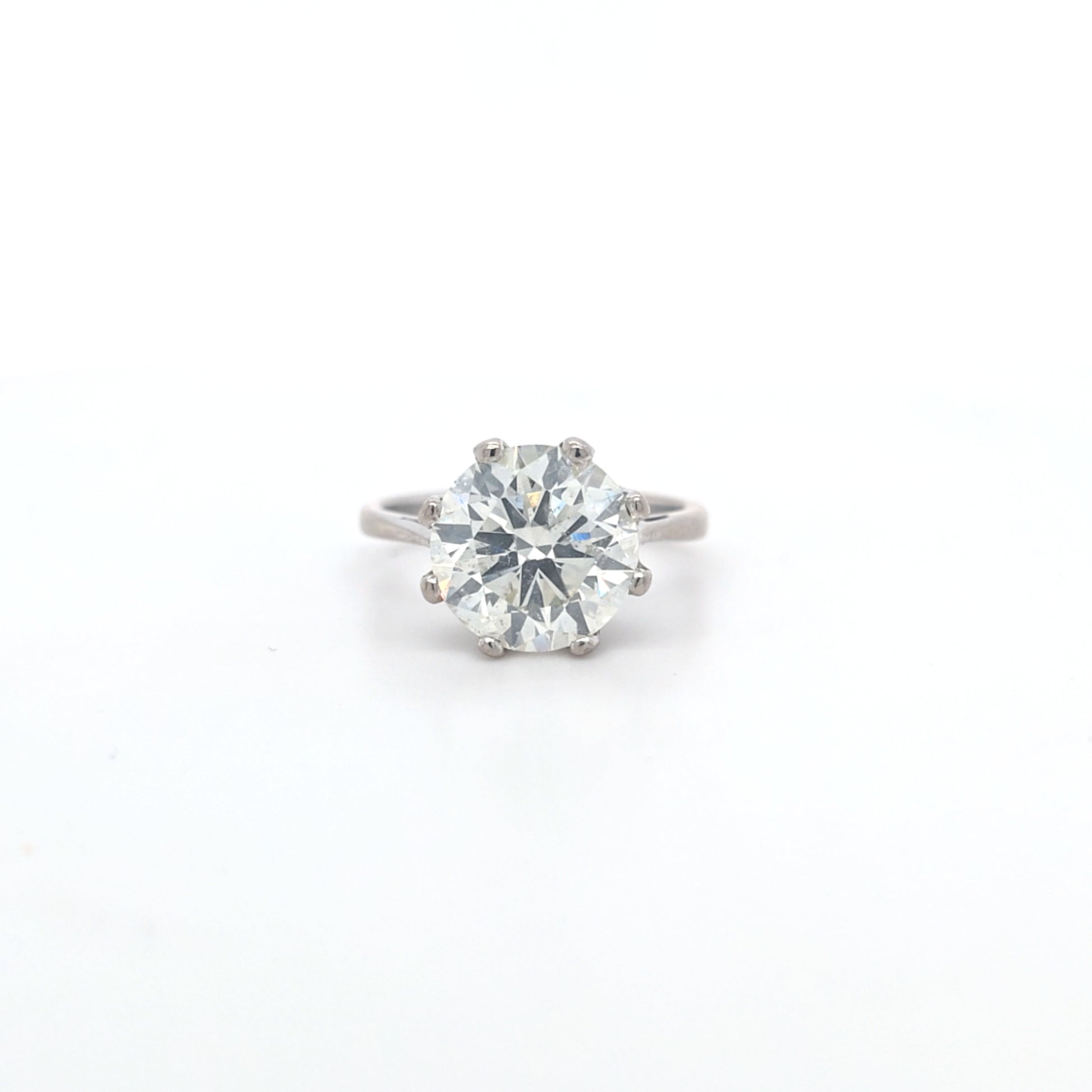 IGI 4.01ct J/SI2 Diamond Solitaire set in 18ct White Gold