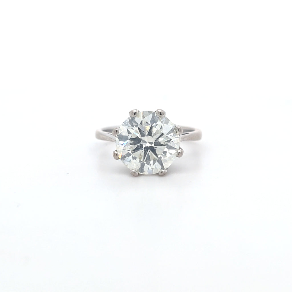 IGI 4.01ct J/SI2 Diamond Solitaire set in 18ct White Gold