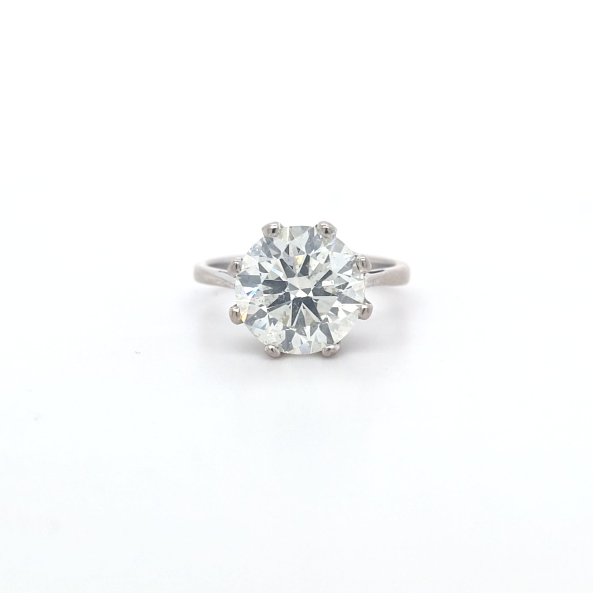IGI 4.01ct J/SI2 Diamond Solitaire set in 18ct White Gold