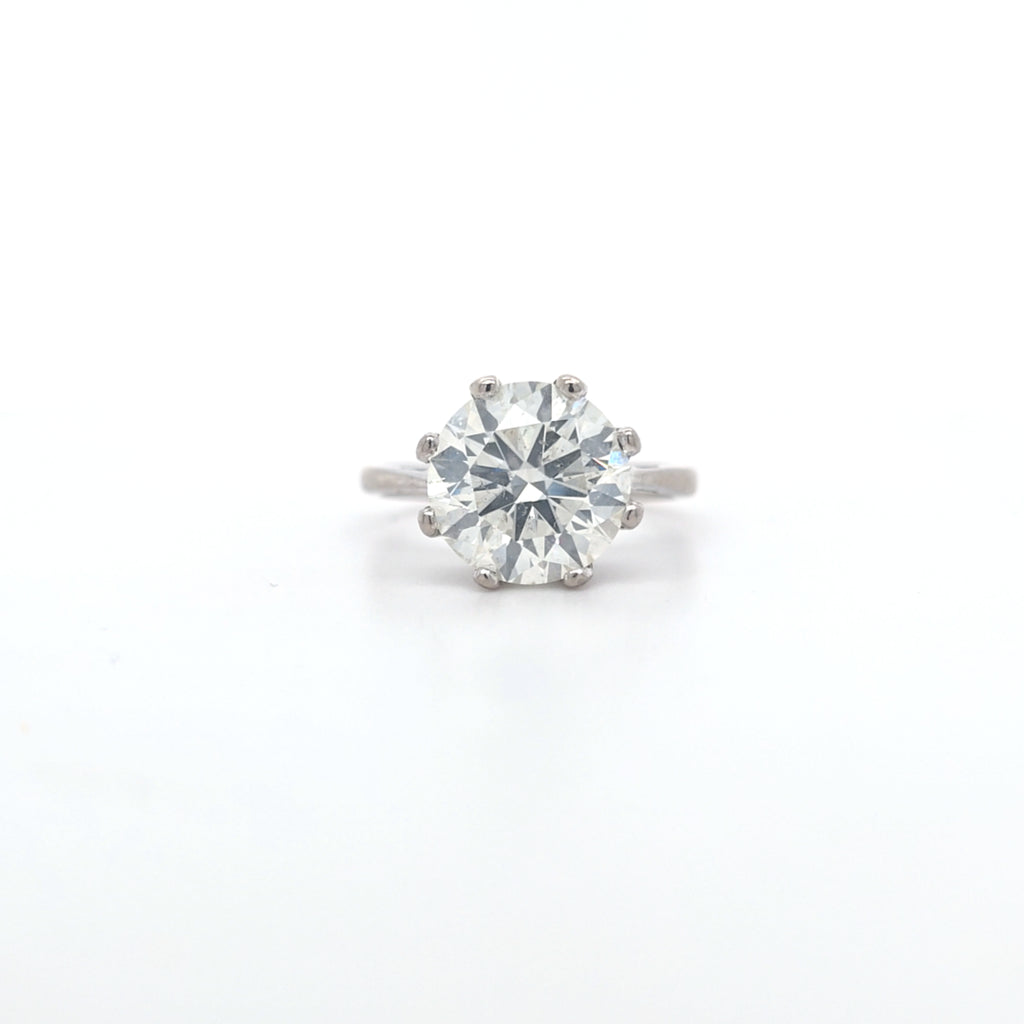 IGI 4.01ct J/SI2 Diamond Solitaire set in 18ct White Gold
