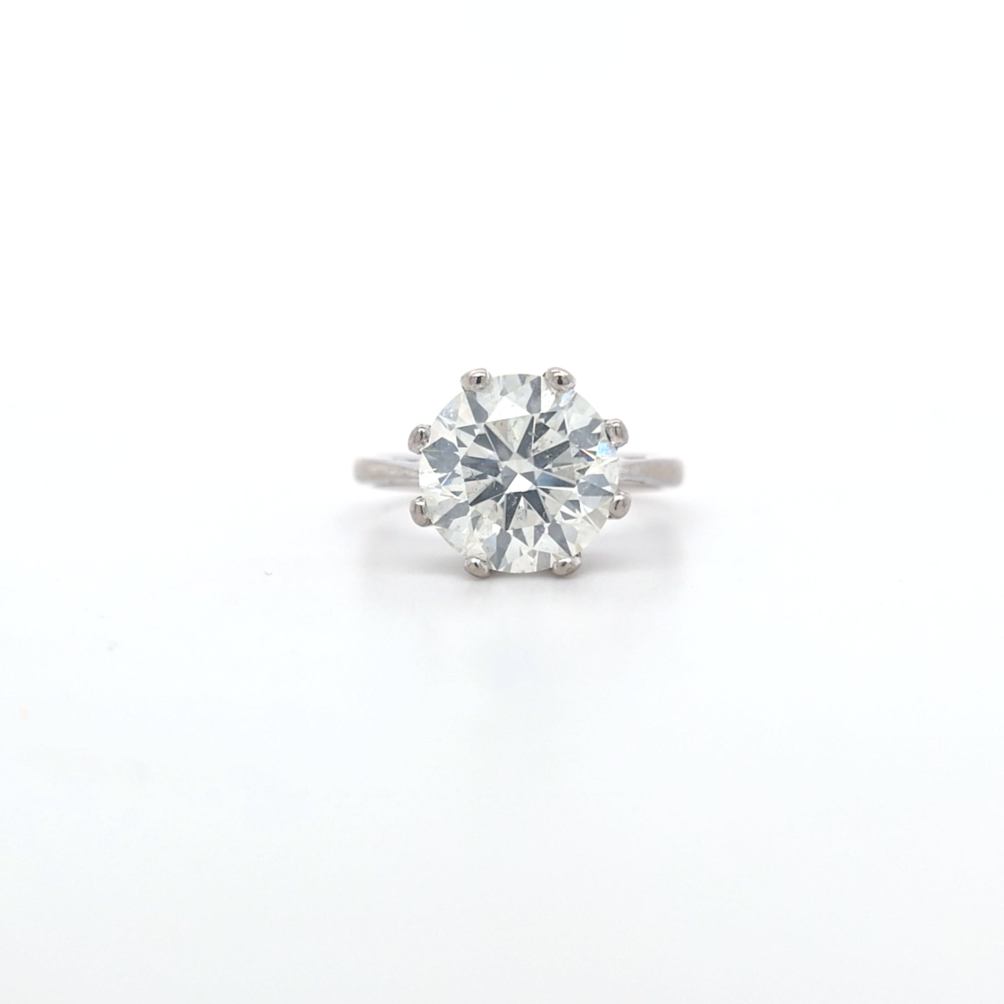 IGI 4.01ct J/SI2 Diamond Solitaire set in 18ct White Gold