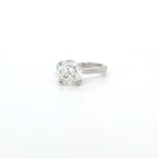 GIA 3.00ct L/I1 Round Brilliant Cut Diamond Solitaire set in Platinum