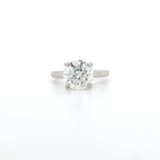 GIA 3.00ct L/I1 Round Brilliant Cut Diamond Solitaire set in Platinum