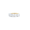 3.20ct F/VS LAB Diamond 5 Stone Ring Set In Yellow Gold