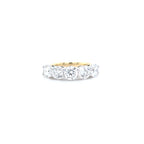 3.20ct F/VS LAB Diamond 5 Stone Ring Set In Yellow Gold