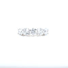 3.20ct F/VS LAB Diamond 5 Stone Ring Set In Yellow Gold