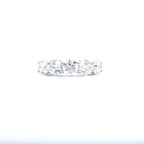 3.20ct F/VS LAB Diamond 5 Stone Ring Set In Yellow Gold