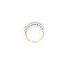 3.20ct F/VS LAB Diamond 5 Stone Ring Set In Yellow Gold