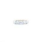 2.01ct F/VS LAB Diamond 5 Stone Ring Set In Yellow Gold