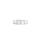 2.01ct F/VS LAB Diamond 5 Stone Ring Set In Yellow Gold