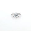 GIA 3.04ct I/SI1 Round Brilliant Cut Diamond Solitaire set in Platinum