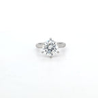 GIA 3.04ct I/SI1 Round Brilliant Cut Diamond Solitaire set in Platinum