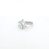 GIA 3.04ct I/SI1 Round Brilliant Cut Diamond Solitaire set in Platinum