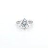 GIA 3.04ct I/SI1 Round Brilliant Cut Diamond Solitaire set in Platinum