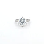 GIA 3.04ct I/SI1 Round Brilliant Cut Diamond Solitaire set in Platinum