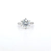GIA 3.04ct I/SI1 Round Brilliant Cut Diamond Solitaire set in Platinum