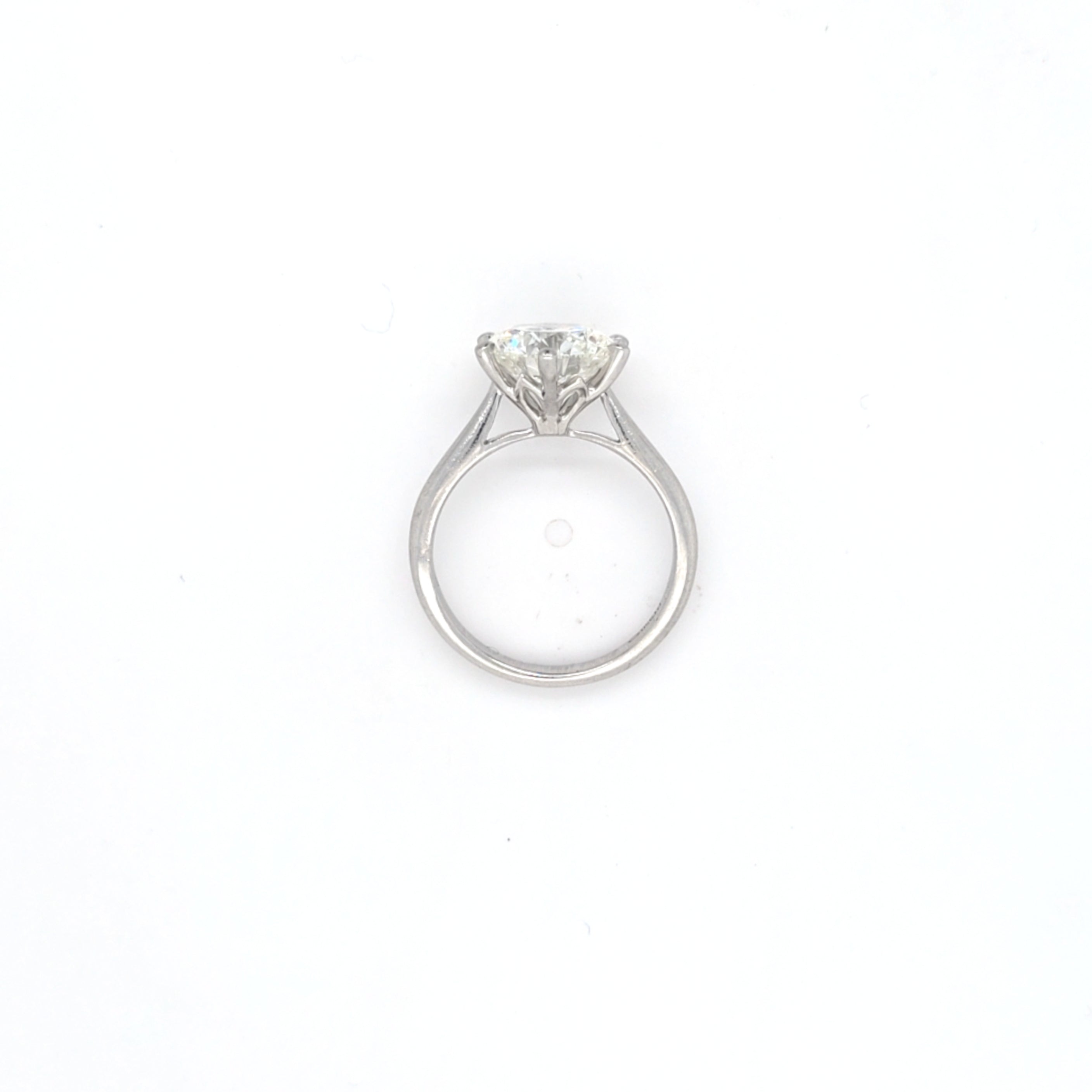 GIA 3.04ct I/SI1 Round Brilliant Cut Diamond Solitaire set in Platinum - Montpellier Jewellers
