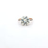 5.23ct M/SI Round Brilliant Cut Diamond Solitaire set in 18ct Gold with Diamond Shoulders