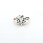 5.23ct M/SI Round Brilliant Cut Diamond Solitaire set in 18ct Gold with Diamond Shoulders