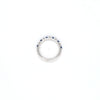 Diamond & Sapphire Claw Set Half Eternity Ring Set in Platinum