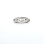 c. 1.20ct H/SI Diamond 7 Stone Ring Set In 18t White Gold
