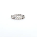 c. 1.20ct H/SI Diamond 7 Stone Ring Set In 18t White Gold