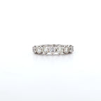 c. 1.20ct H/SI Diamond 7 Stone Ring Set In 18t White Gold