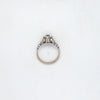 1.23ct Old Round Brilliant Cut Diamond Ring Set in 18ct White Gold