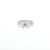 2.00ct D/VS2 LAB Diamond Ring with Diamond Shoulders set in Platinum