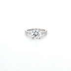 2.00ct D/VS2 LAB Diamond Ring with Diamond Shoulders set in Platinum