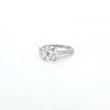 2.00ct D/VS2 LAB Diamond Ring with Diamond Shoulders set in Platinum