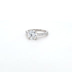 2.00ct D/VS2 LAB Diamond Ring with Diamond Shoulders set in Platinum
