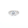 2.00ct D/VS2 LAB Diamond Ring with Diamond Shoulders set in Platinum