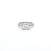 1.53ct D/VS2 LAB Princess Cut Diamond Ring with Diamond Shoulders set in Platinum