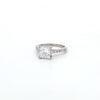 1.53ct D/VS2 LAB Princess Cut Diamond Ring with Diamond Shoulders set in Platinum