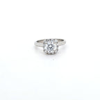 1.05ct D/VS2 LAB Diamond Halo Ring set in Platinum